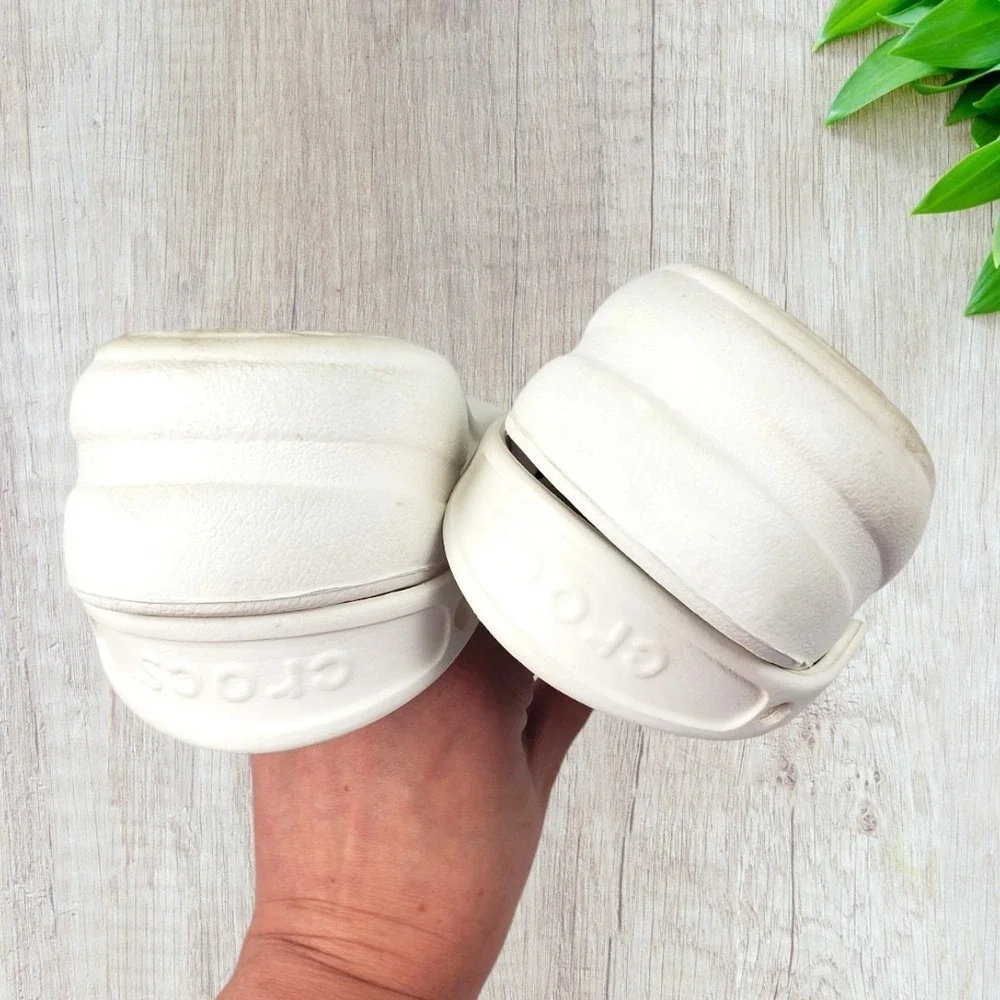 Crocs Bistro Work Clog White Slip Resistant Chef Nursing Shoes Mens 7 Womens 9